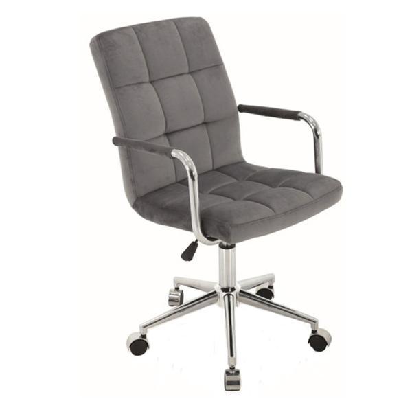 Scaun birou copii sl q022 gri velvet