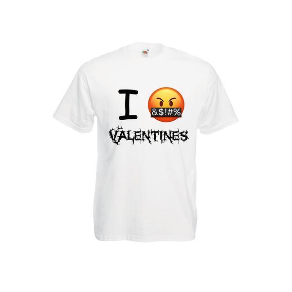 Tricou mesaj I hate Valentine's Day, XXL