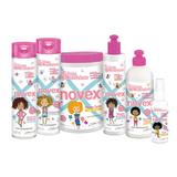 Set Ingrijire Par Cret Copii ( sampon 300ml + balsam 300ml + balsam 300ml + Masca 1000g+activator 300ml + spray par 120ml), Novex