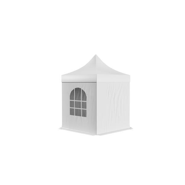 Pavilion Pliabil Professional Aluminiu 50 mm, cu 2 ferestre, PVC 620 gr /m², alb, ignifug, 2x2 m - Corturi24