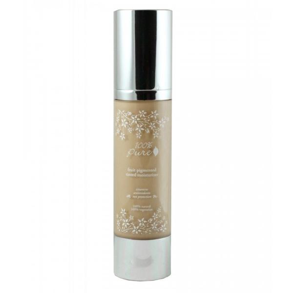 Crema hidratanta nuantatoare cu antioxidanti 100 percent pure cosmetics 50 ml, nuanta white peach