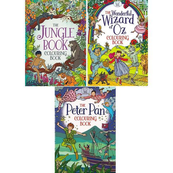 Fairy Tale Colouring Books: The Jungle Book, The Peter Pan, The Wonderful Wizard of Oz, editura Buster Books