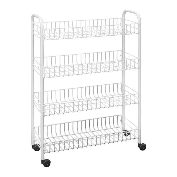 Etajera cu roti si 4 rafturi Snello 23x56x84 cm - Maxdeco