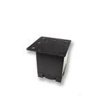 Picior metalic pentru mobilier H:50 mm, finisaj negru, profil patrat 40x40 mm fara masca, AN1