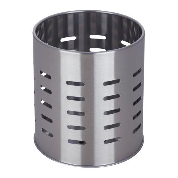 Suport din metal pentru tacamuri si ustensile de bucatarie finisaj inox - maxdeco
