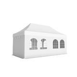 Pavilion Pliabil Professional Aluminiu 50 mm, cu 8 ferestre, PVC 620 gr /m², alb, ignifug, 3x6 m - Corturi24 