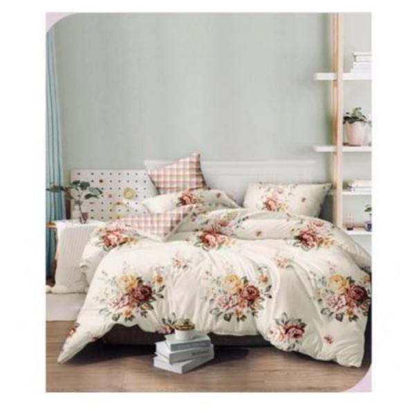 Set lenjerie de pat - 6 piese - 100% bumbac romaneasca, culoare multicolora - fabricat in romania