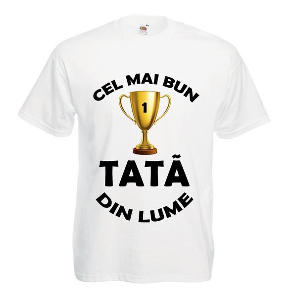 Tricou mesaj Cel mai bun tata din lume, Cadouri Optime, XL