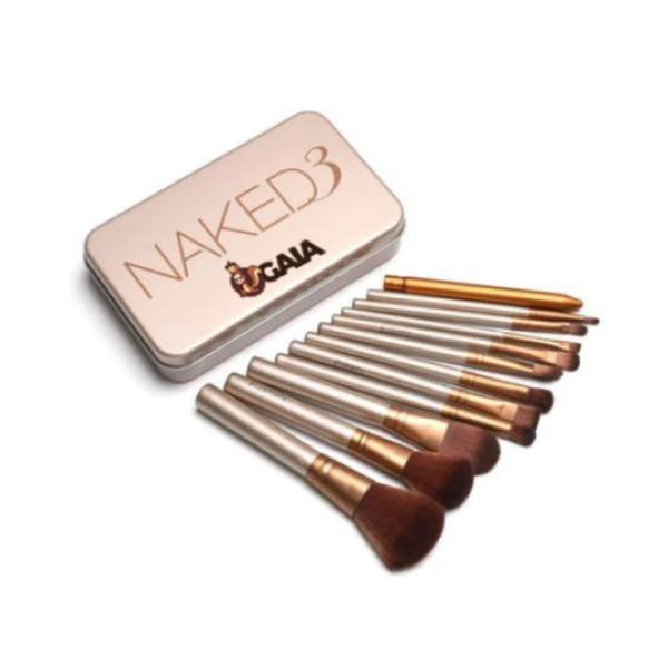 Set 12 pensule profesionale pentru machiaj naked