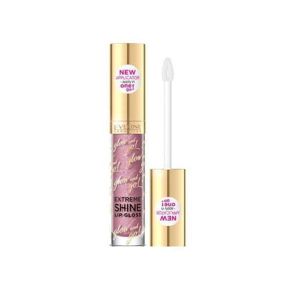 Luciu de buze, Eveline Cosmetics, Glow and go! Extreme Shine Lip Gloss, 08 Dreamy Purple, 4.5 ml 4/5 imagine 2022