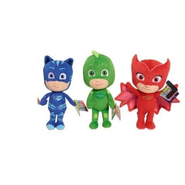 Set 3 jucarii din plus eroi in pijama plus - 23 cm
