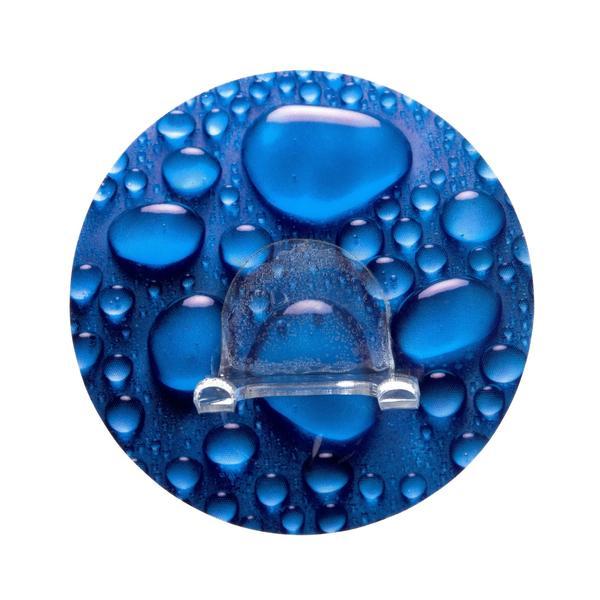 Suport aparat de ras autoadeziv, duo hook aqua - maxdeco