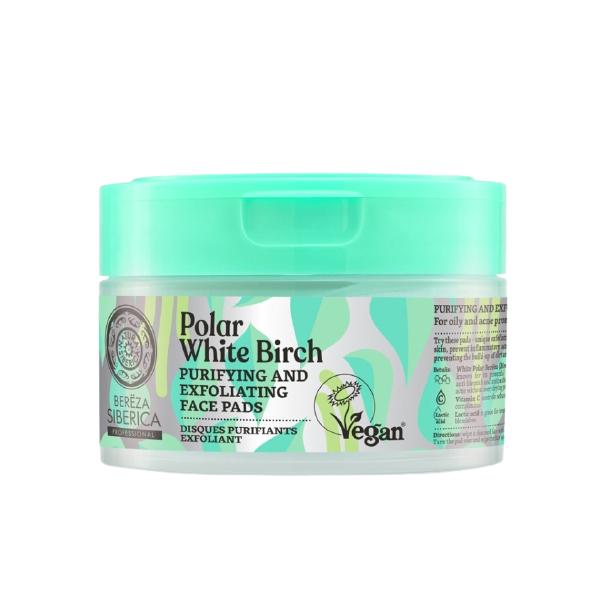 Comprese Exfoliante si Purificatoare cu Niacinamida pentru Ten Gras si Acneic Polar White Birch, 20 buc