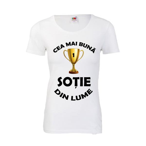 Tricou dama cea mai buna sotie, m