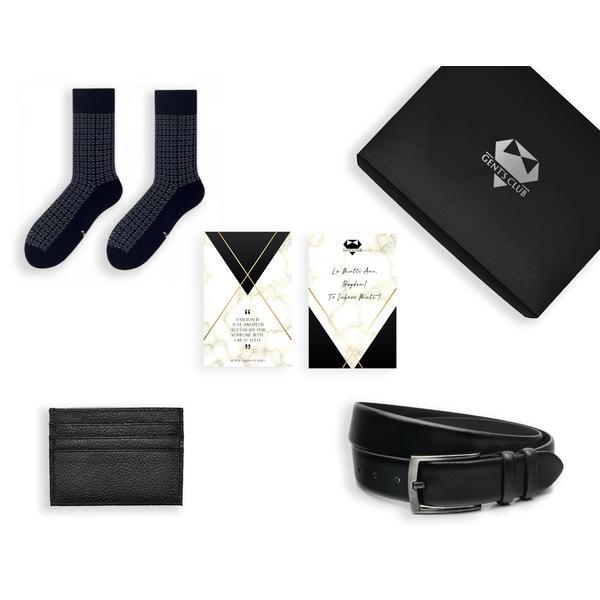 Pachet cadou barbati accesorii negru gent's club