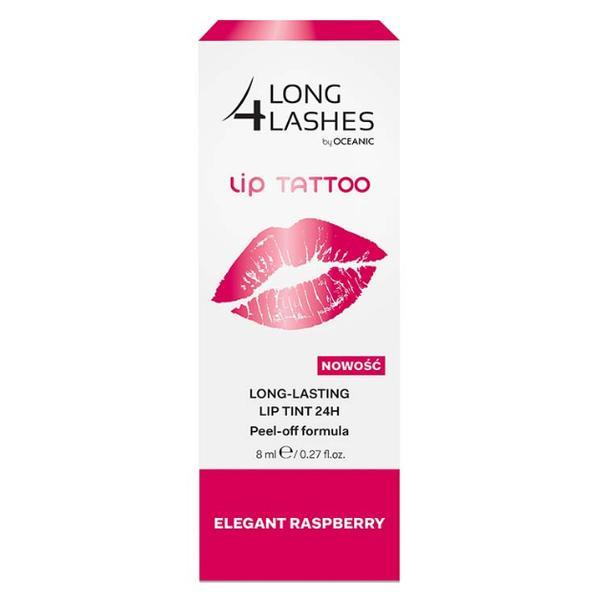 SHORT LIFE - Tatuaj Nepermanent pentru Buze Oceanic Long 4 Lashes, Elegant Raspberry, 8ml