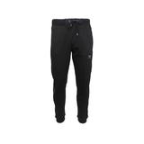 Pantaloni trening barbati, regular fit, culoare neagra, 2 buzunare laterale cu fermoare, XL