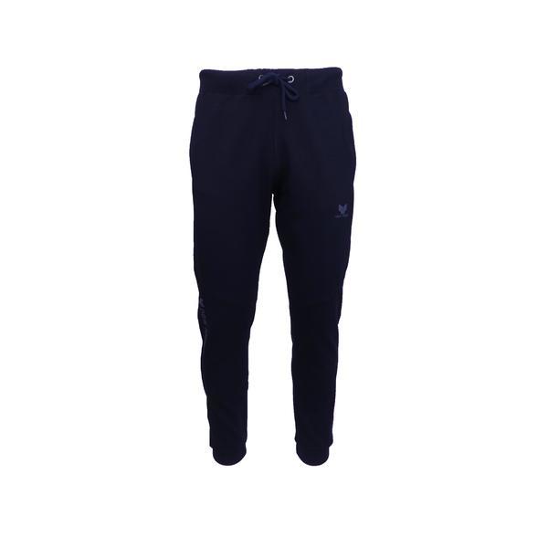 Pantaloni trening barbati, regular fit, culoare albastru, 2 buzunare laterale cu fermoare, 2xl