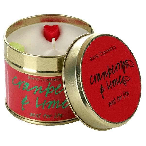 Lumanare parfumata Cranberry & Lime Bomb Cosmetics, 250g Bomb Cosmetics imagine noua