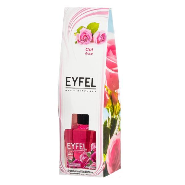 Odorizant cu Betisoare Parfumate Trandafir, Eyfel, 120ml esteto.ro
