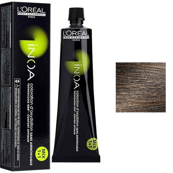 Vopsea de Par Demi-permanenta L'Oreal Professionnel Inoa 6.3 Baza Fundamental Dark Golden Blonde, 60 ml 6.3 imagine 2022