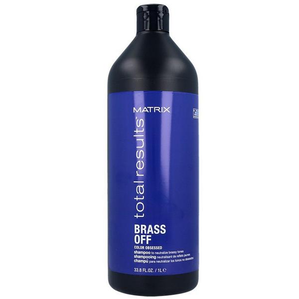 Sampon neutralizator pentru par blond - matrix total results brass off color obsessed shampoo,1000 ml