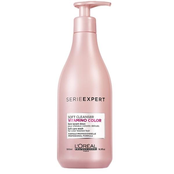 Sampon pentru Par Vopsit - L'Oreal Professionnel Vitamino Color Soft Cleanser Shampoo, 500 ml