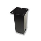 Picior metalic pentru mobilier H:100 mm, finisaj negru, profil patrat 40x40 mm fara masca, AN1 - Maxdeco