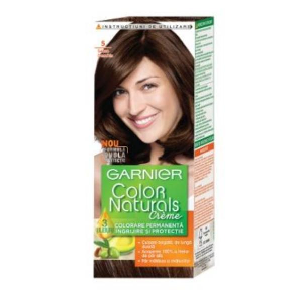 Vopsea de păr Garnier Color Naturals 5 Șaten Deschis, 110 ml