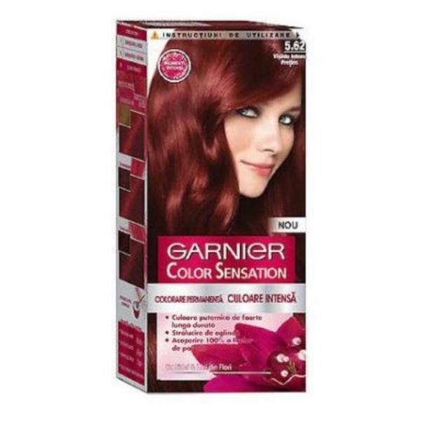 Vopsea de păr Garnier Color Sensation 5.62 Vișiniu Intens Preţios, 110 ml esteto.ro imagine noua