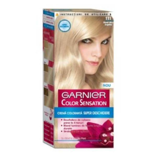 Vopsea de păr Garnier Color Sensation 111 Blond Ultra Argintiu, 110 ml esteto.ro imagine noua