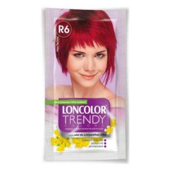 Vopsea de păr semipermanentă Loncolor Trendy Colors R6 Roșu Techno, 25 ml Loncolor esteto.ro