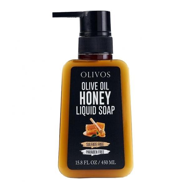 Sapun lichid antiseptic cu ulei de masline si miere, pt fata si corp olivos 450ml