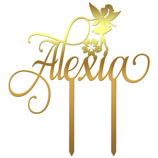 Cake topper personalizat nume alexia zf2 - tomvalk