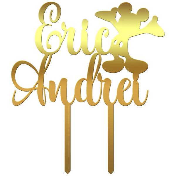 Cake topper personalizat nume eric andrei nmk - tomvalk