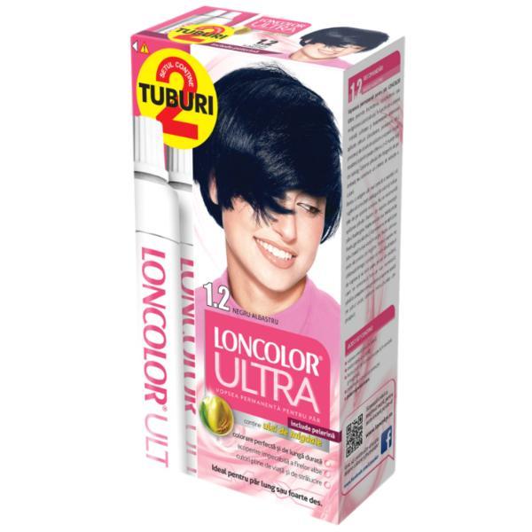 Vopsea de păr loncolor ultra max 1.2 negru albăstrui , 200 ml