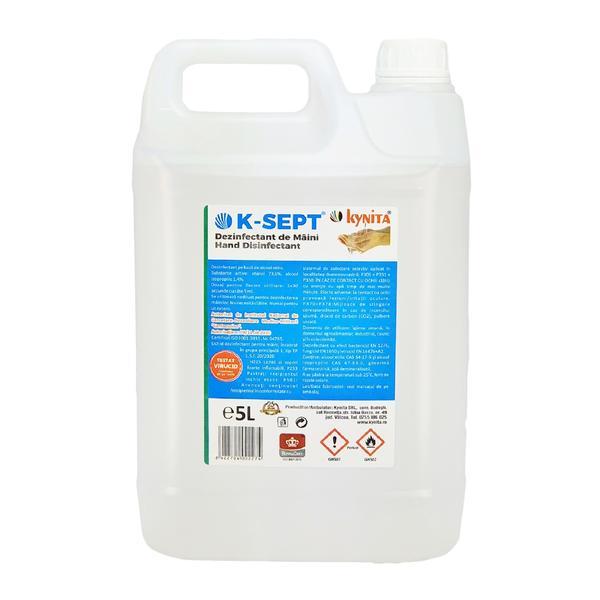 Dezinfectant maini pe baza de alcool k-sept virucid 75%, 5 l