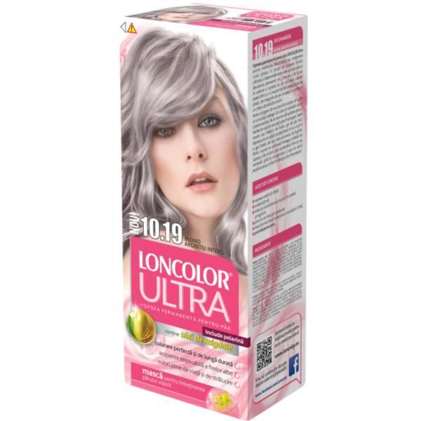 Vopsea de păr loncolor ultra 10.19 blond argintiu intens, 100 ml