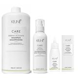 Pachet Impotriva Caderii Parului - Keune Care Derma Activate: Sampon 1000 ml, Lotiune 75 ml, Spray 200 ml