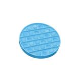 Jucarie antistres din silicon, Push Pop Bubble, Pop It, forma cerc, Albastru, 12x12x1.5cm, olimp 