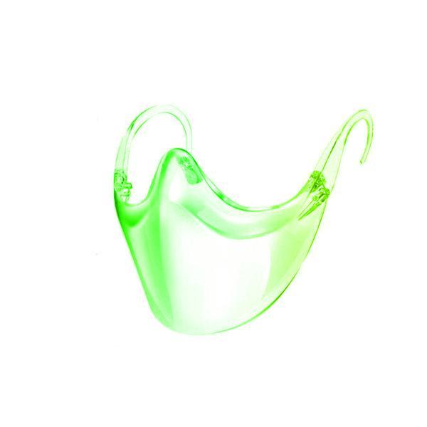 Masca verde transparenta de protectie, policarbonat,reutilizabila, fashion 16x15cm, olimp