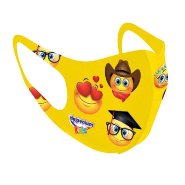 Masca pentru copii, reutilizabila, Emoji, Hygienium