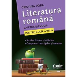 Limba romana - Clasa 8 - Caietul elevului - Cristina Popa, editura Corint