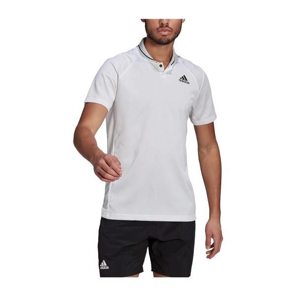 Tricou barbati adidas club rib tennis polo gl5456, l, alb