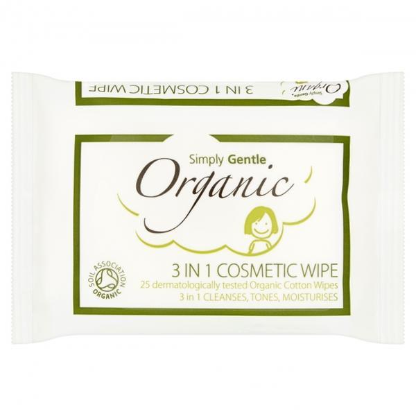 Servetele demachiante din bumbac organic, 3 in 1 cu aloe vera, macdonald   taylor 25 buc