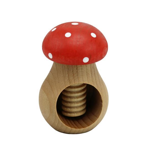 Spargator de nuci ciuperca rosie, lemn
