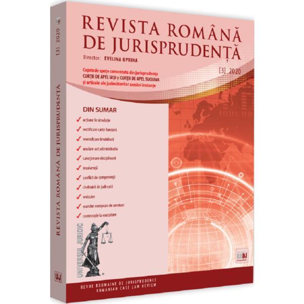 Revista romana de jurisprudenta Nr.3/2020, editura Universul Juridic