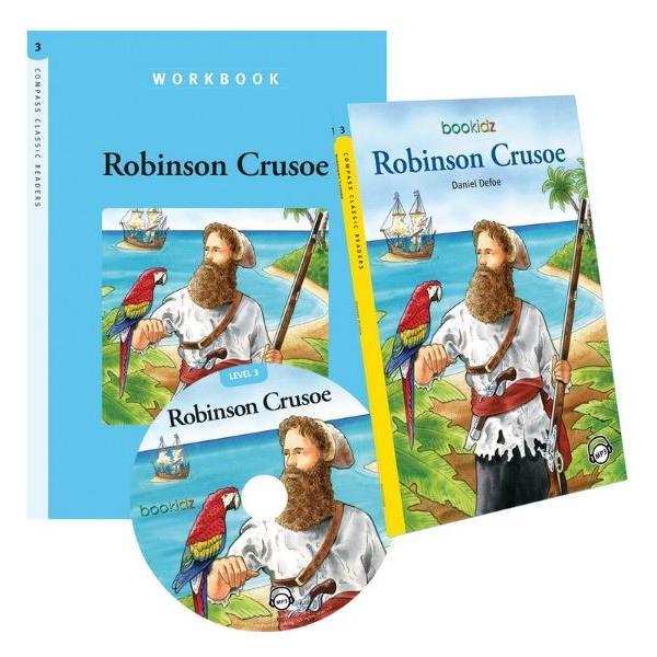 Robinson Crusoe - Daniel Defoe (Compass Classic Readers Nivelul 3), editura Mediadocs