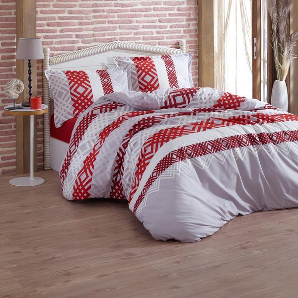 Lenjerie de pat, ralex, ranforce freedom, 2 persoane, xxl, model escada