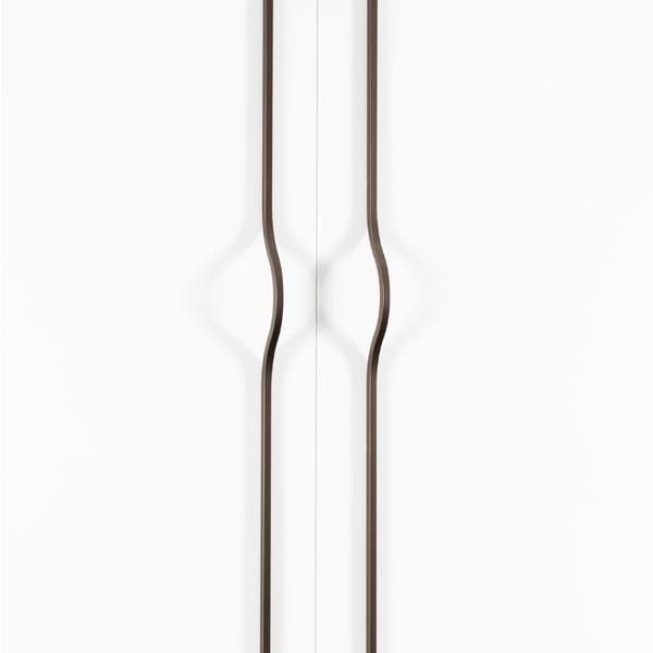 Maner pentru mobilier Brave, maro metalizat, L 1150 mm - Viefe